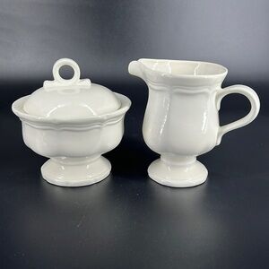Mikasa French Countryside Creamer and Sugar Set